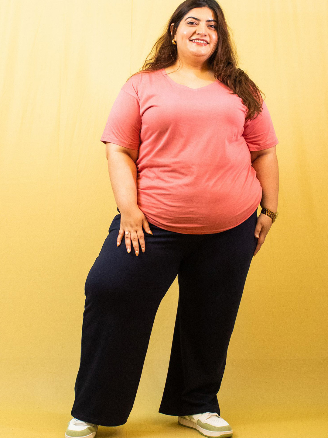 GlamZei Women Relaxed Fit Training/ Gym 100% Cotton Trousers