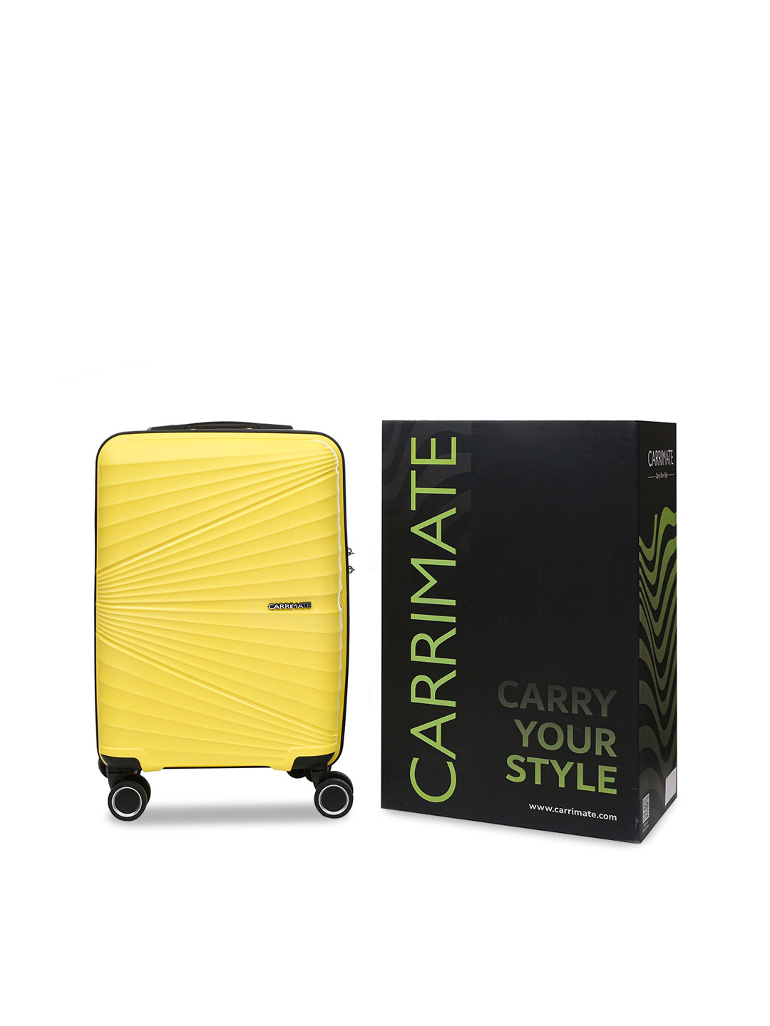 CARRIMATE Textured Hard-Sided Cabin Trolley Bag