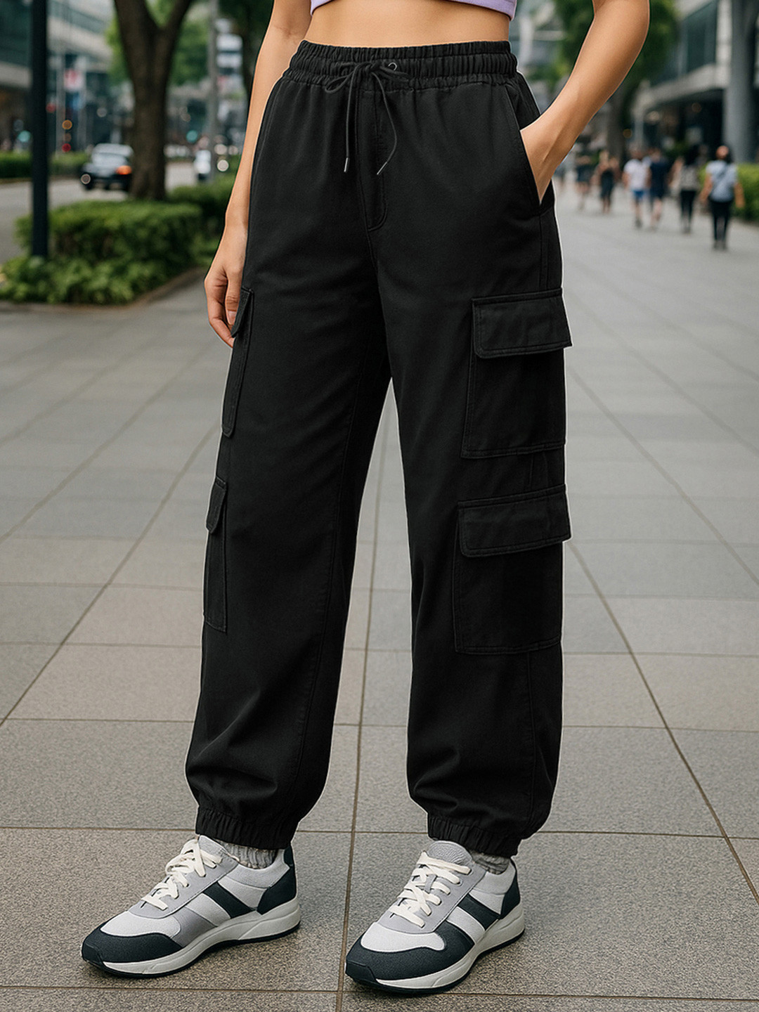 Bewakoof AIR Super Loose Fit Cargo Joggers