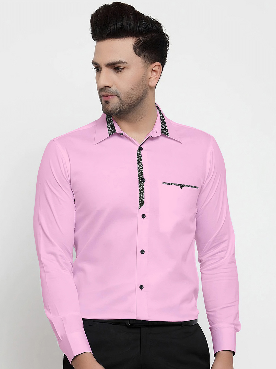 Metronaut Spread Collar Cotton Shirt