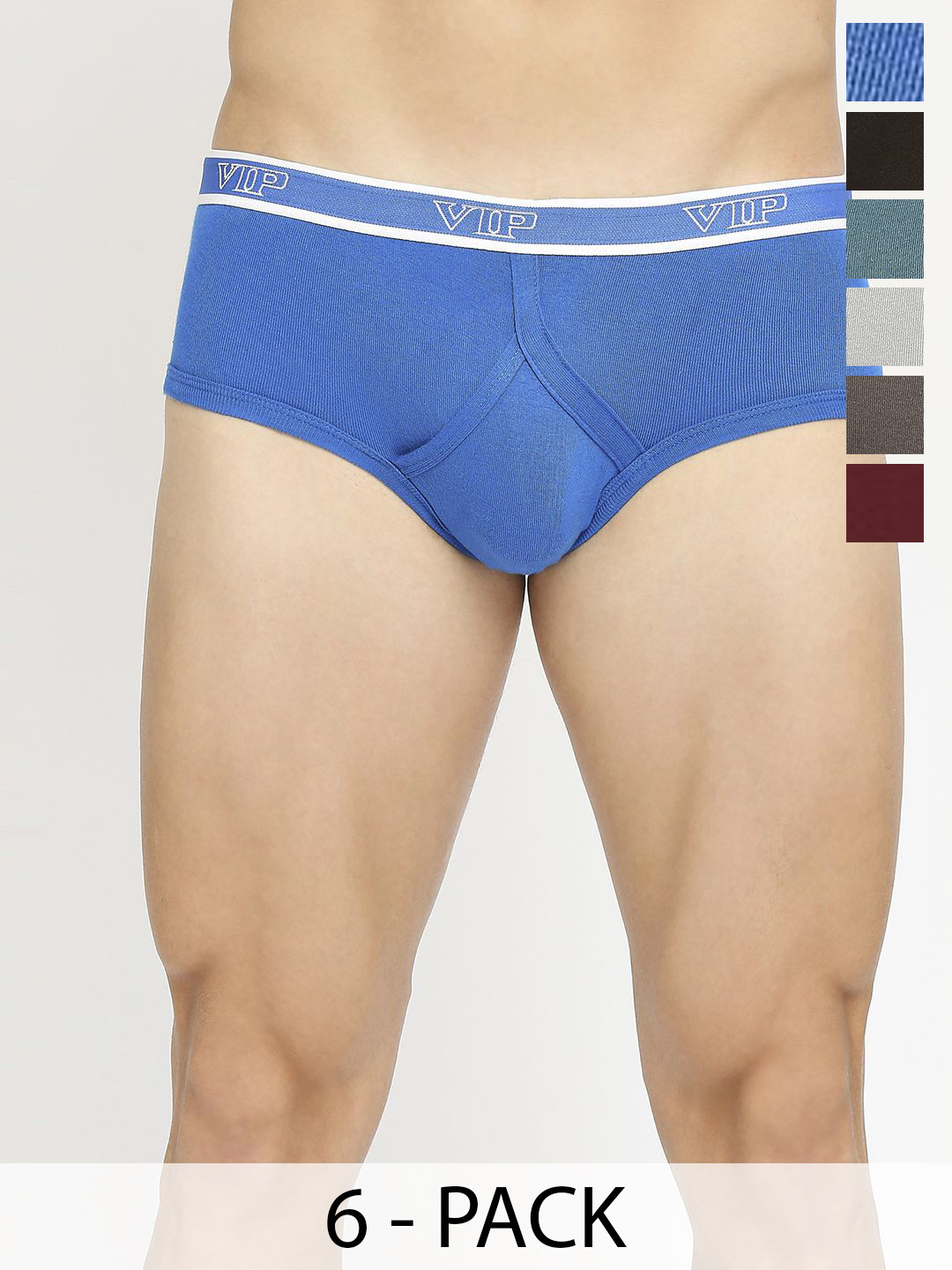 VIP Spector Pack Of 5 Pure Cotton Basic Briefs - VP-MI-BF-SPECT-1P-IN-PO5-95