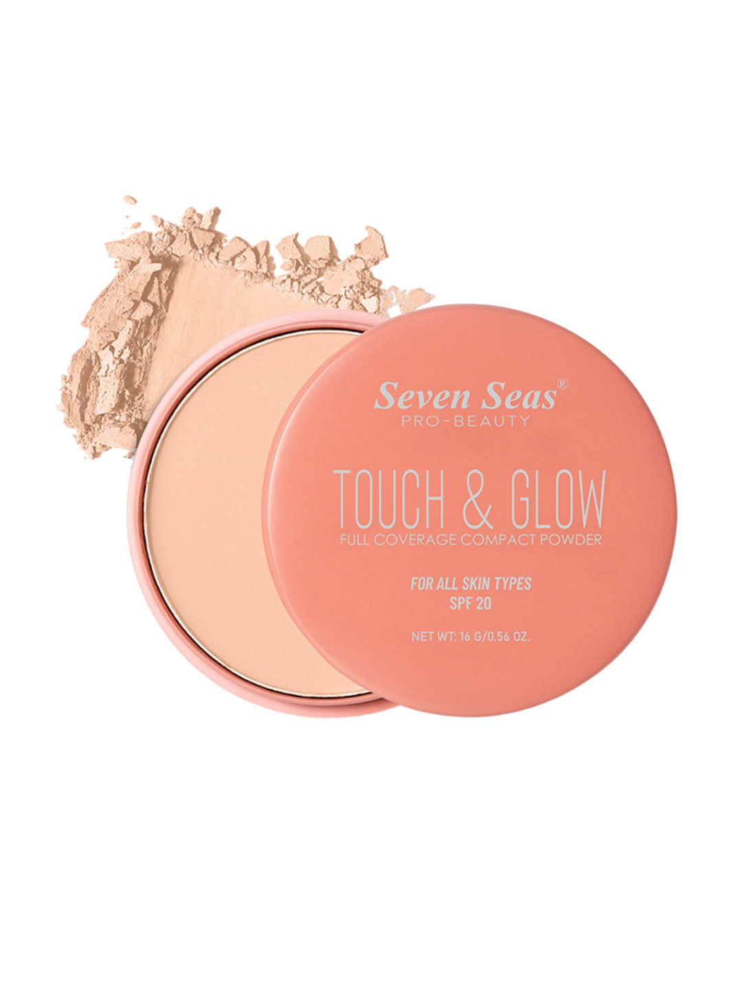 Seven Seas Touch & Glow Full Coverage Compact Powder - 16 g - 02