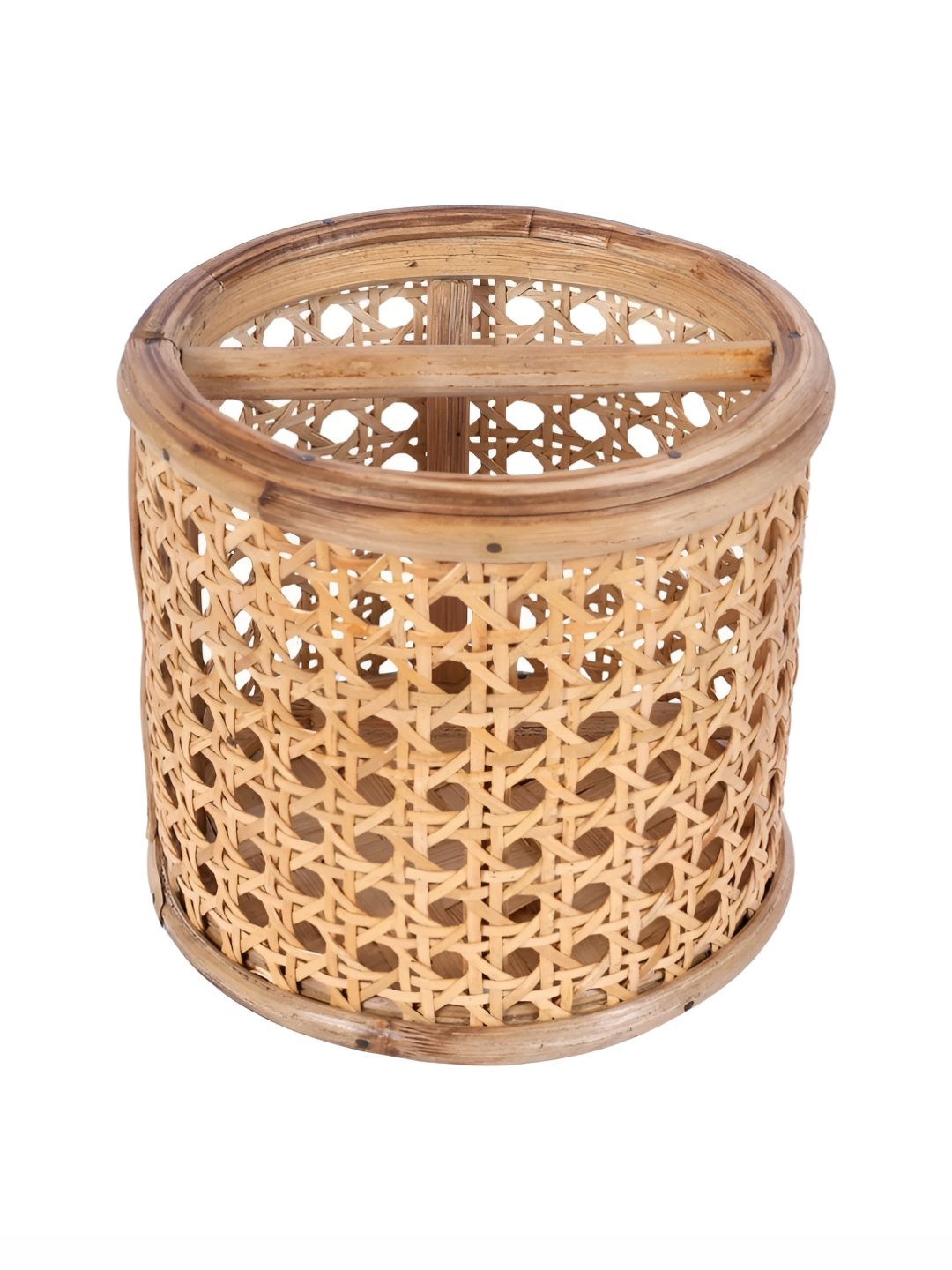 Rustic Rituals Brown Bamboo Storage Drum
