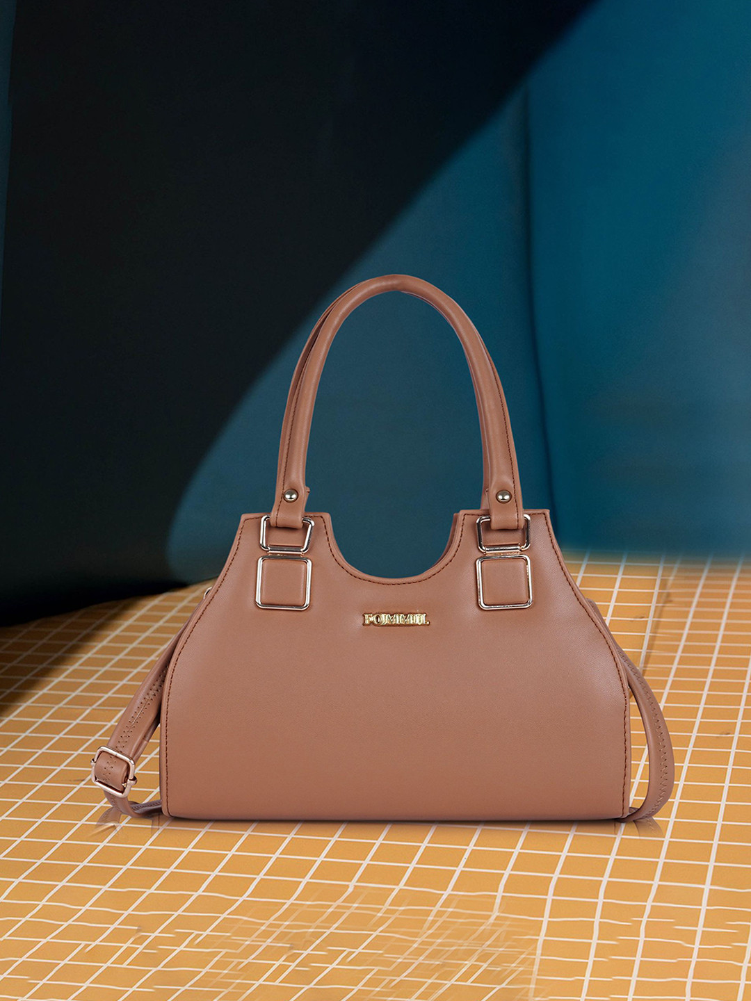 FOMMIL Detachable Sling Strap Buckle Detail Satchel