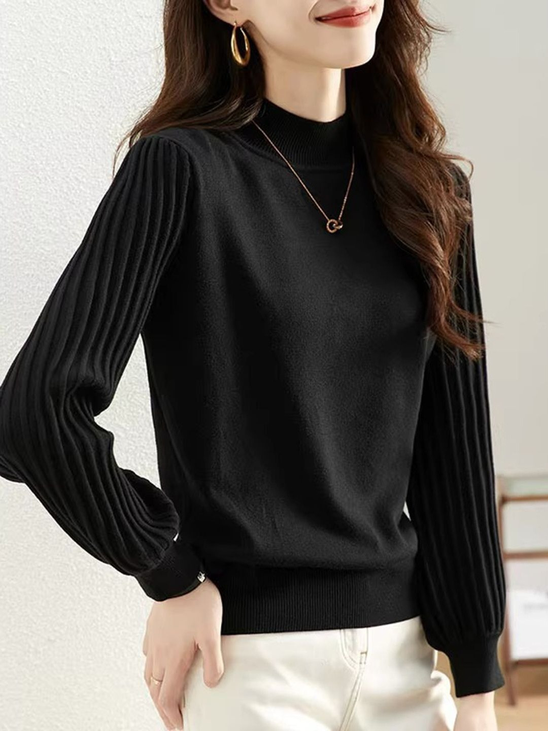 DressBerry Black Women Pullover Sweaters