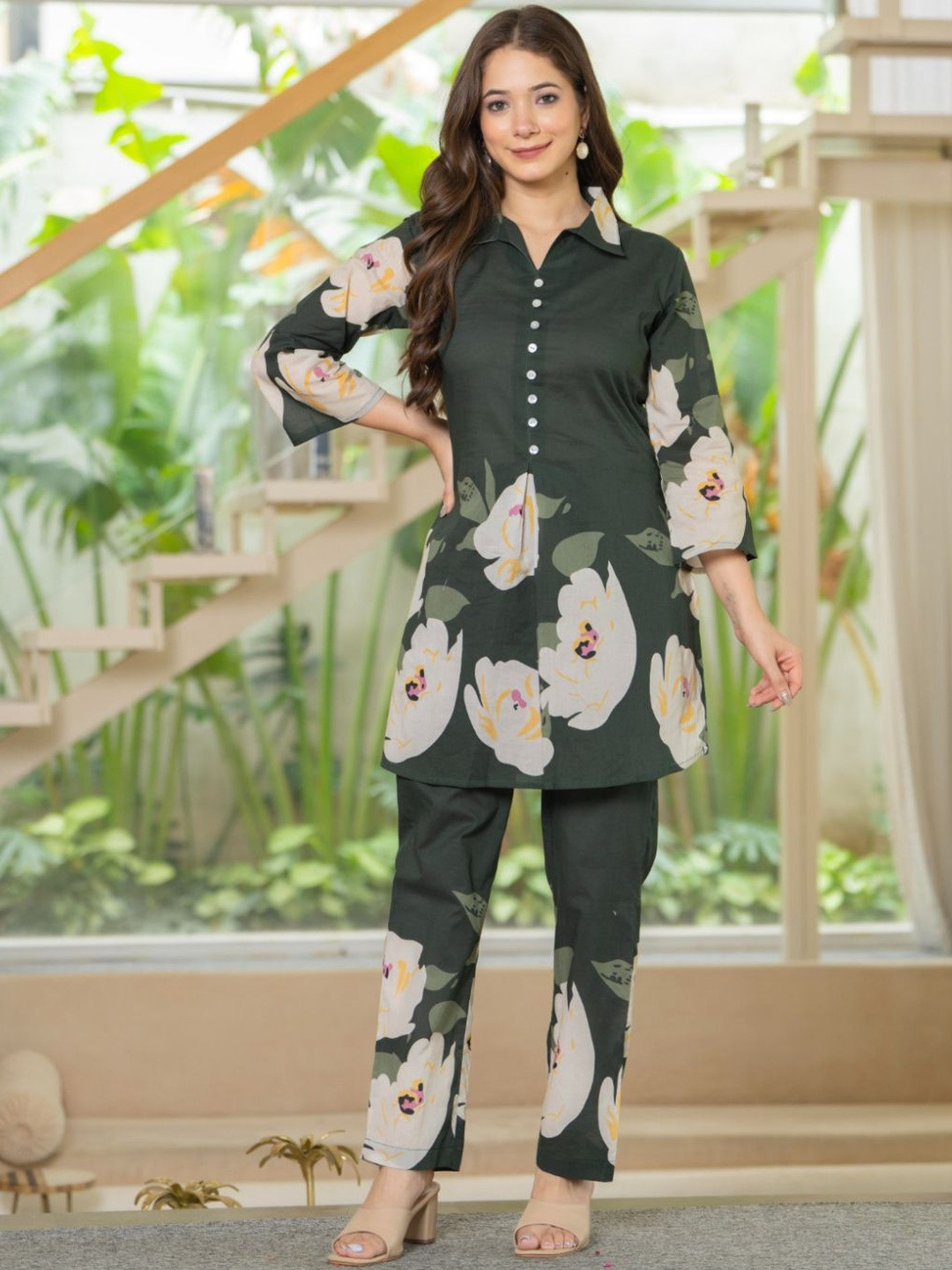 KALINI Women Floral Printed Co-Ods Set