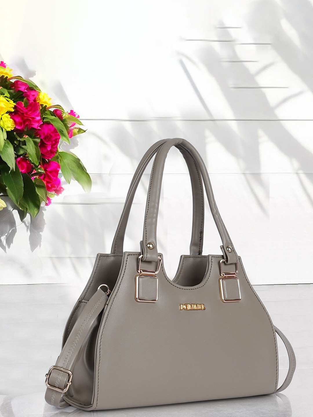 FOMMIL Buckle Details Crossbody Satchel