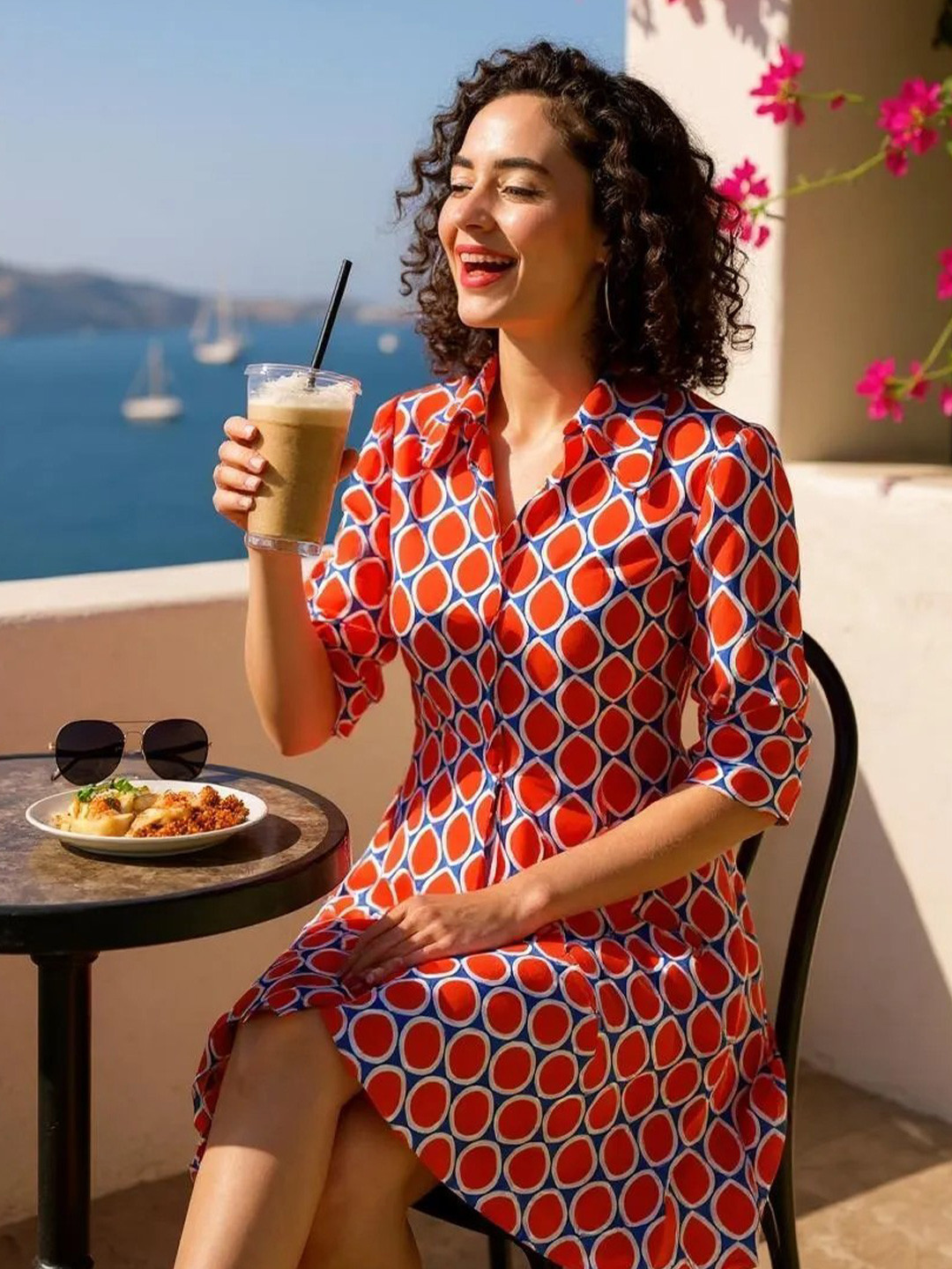 INUKA Print A-Line Dress