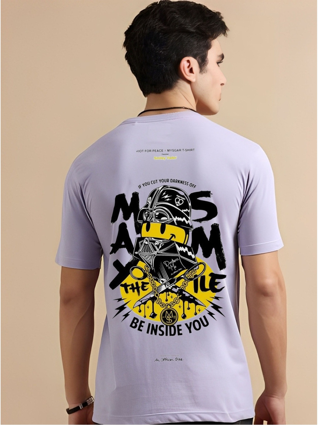 Kushi Flyer Men Short Sleeves Star Wars Printed T-shirt