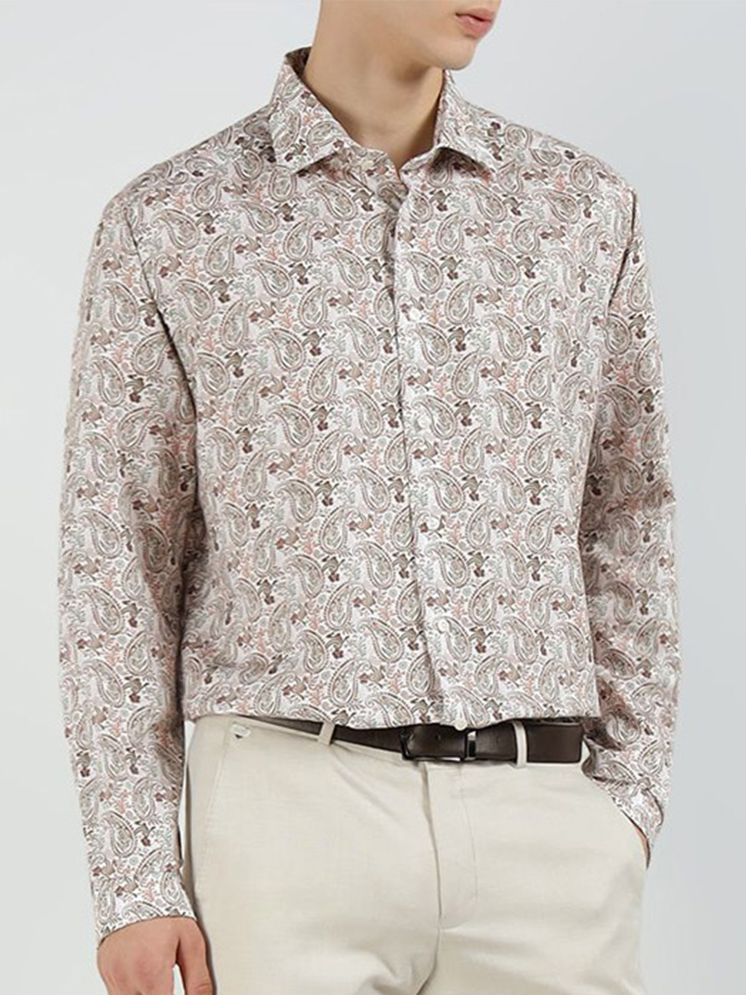 Eton Paisley Printed Slim Fit Cotton Formal Shirt