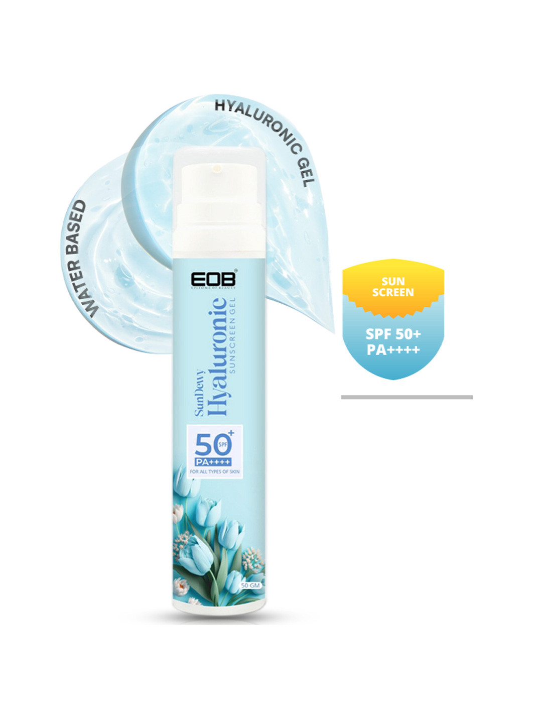 EOB Hyaluronic Mineral Sunscreen Gel SPF 50 PA+++ - 50 g
