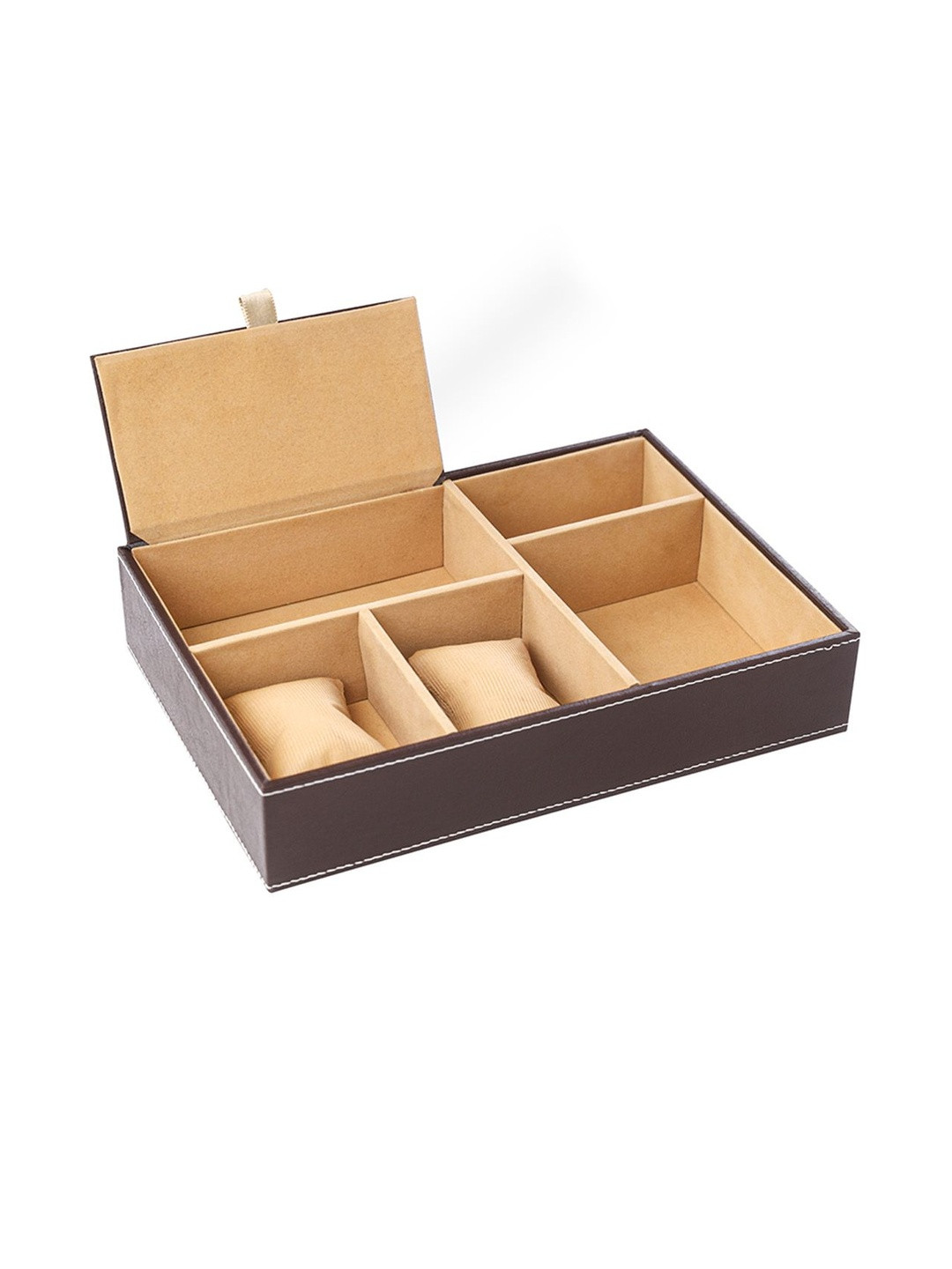 Myntra Elegant Homes Golden & Brown Set of 1 Regular Multi-Utility Watch Organiser