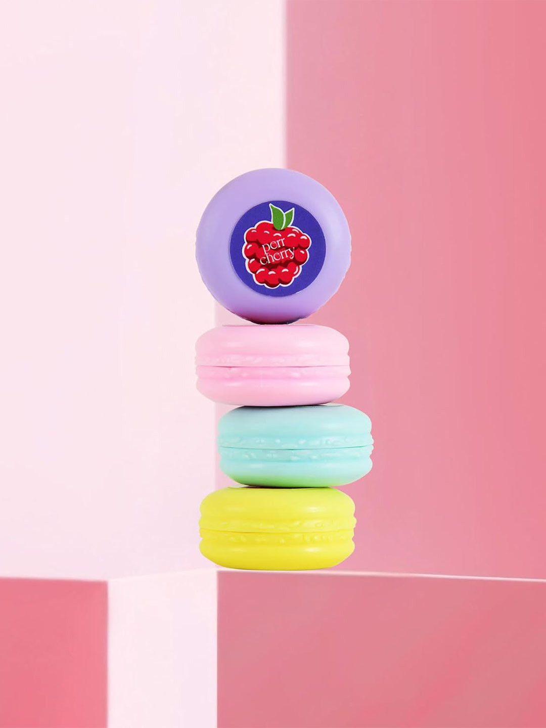 PERR CHERRY Set Of 4 Macaron Lip Tint With Vitamin E - 5 g Each