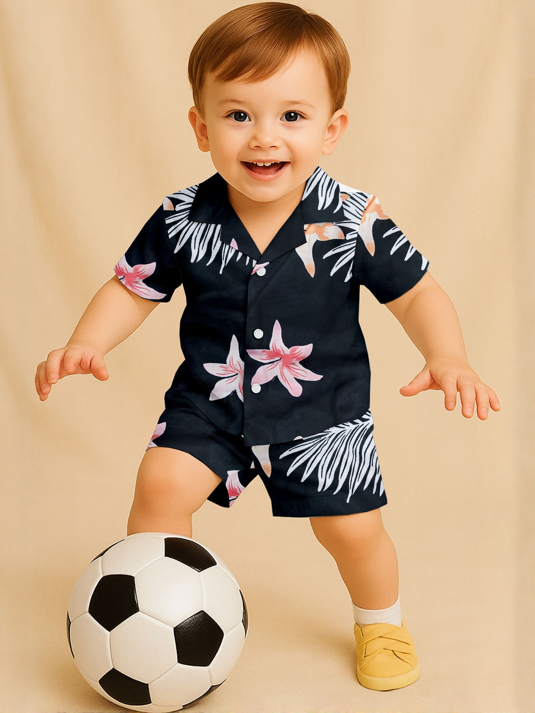 MODA RAPIDO Baby Boys Cotton Blend Printed Co-Ord Set
