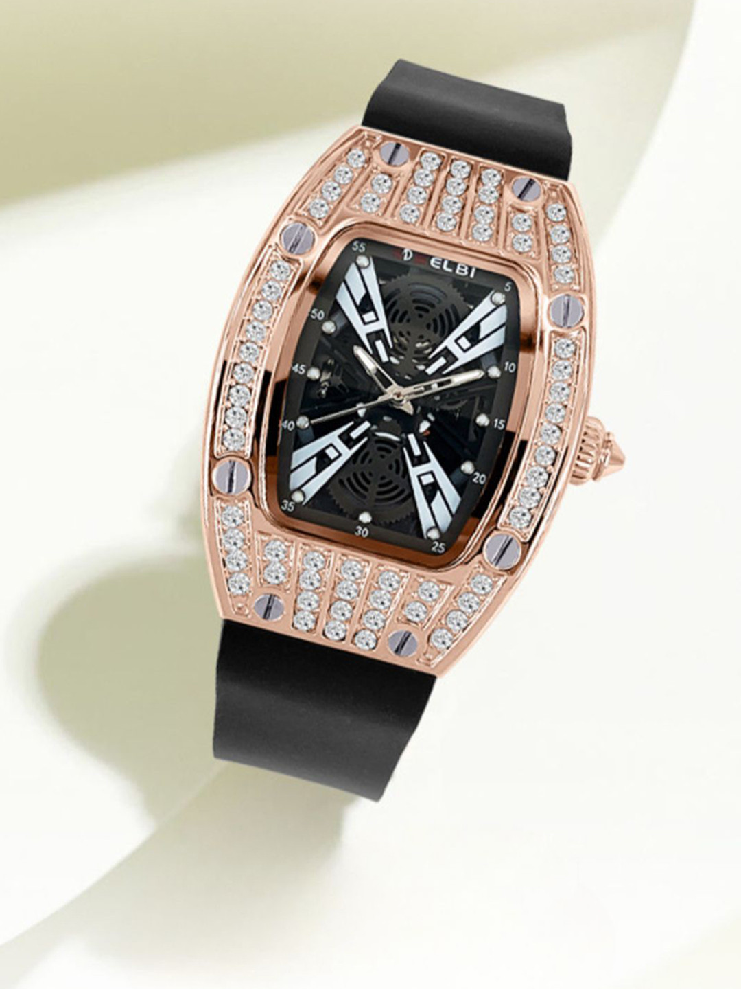 Belbi Women Rectangle Dial & Leather Straps Analogue Watch BL119_742232086511