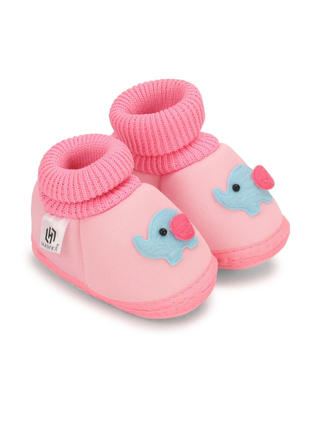 Dhairya Collection Kids Soft Cotton Pre-Walker Elephant Booties