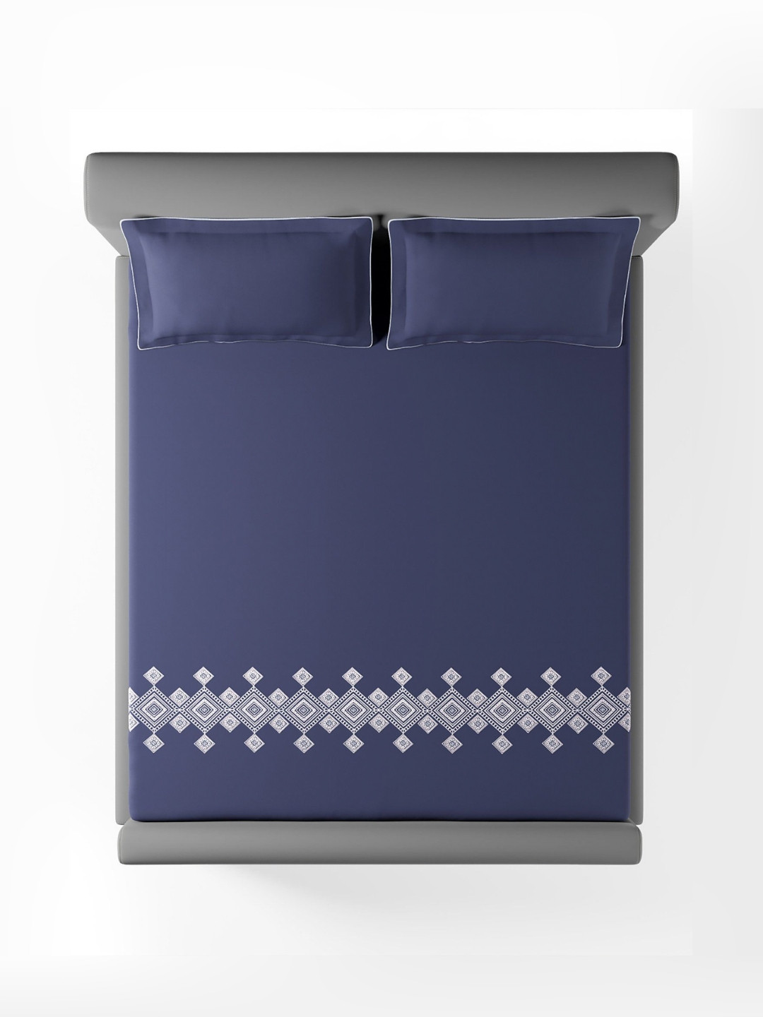 SANSAAR A DDECOR BRAND LIVE CONSCIOUSLY 3 Pcs Double King Bedsheet With 2 Pillow Covers