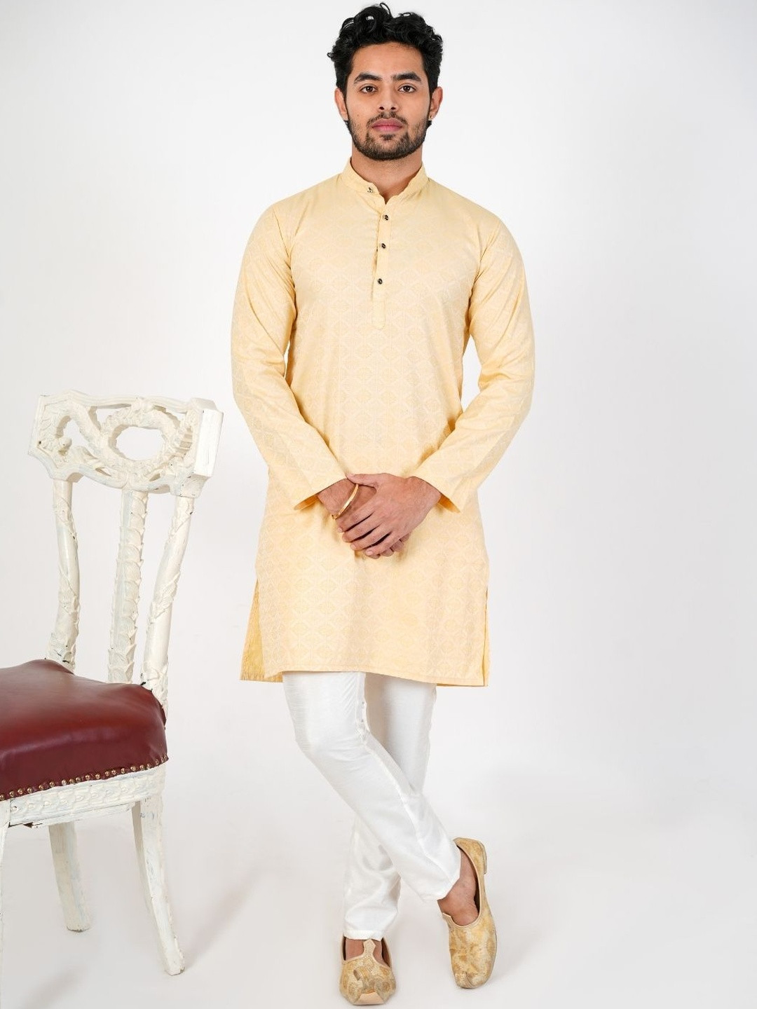 Aadi Shuddh Men Cotton Handloom Kurta
