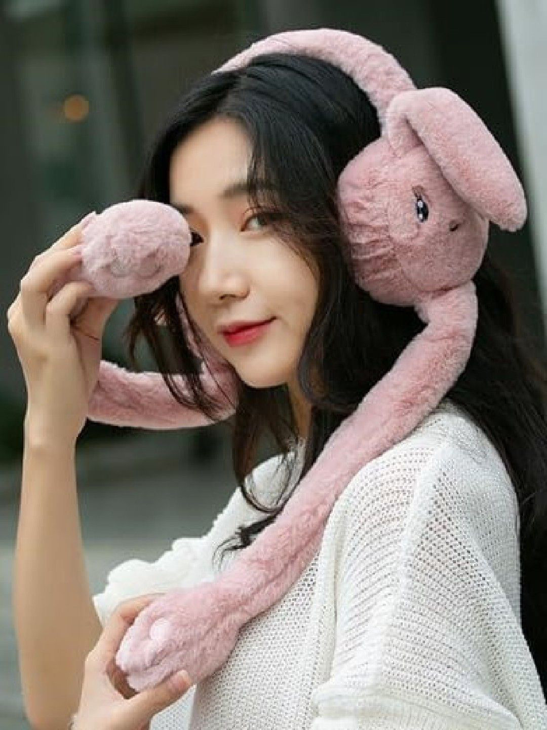 Poftik Girls Bunny Ear Moving Earmuffs