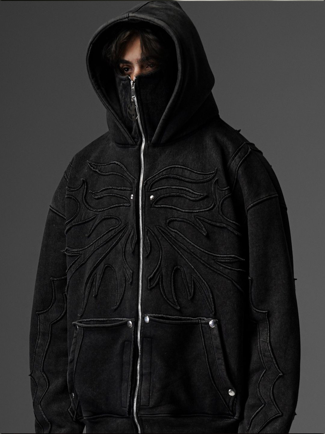 HOLY HEADEN Men Hooded Cotton Sweatshirt