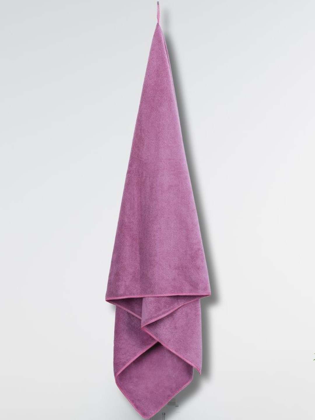 Myntra Elegant Homes Microfiber Burgundy 400 GSM Bath Towel