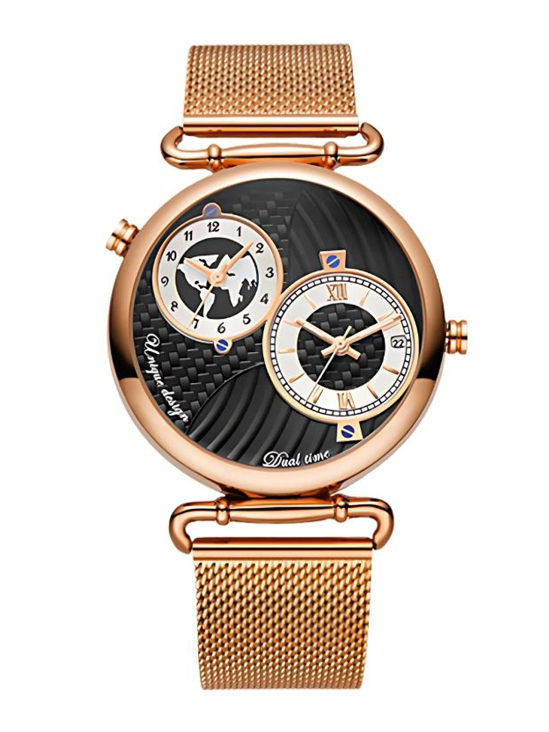 Belbi Men Round Dial & Stainless Steel Straps Analogue Watch BL108_623654236598