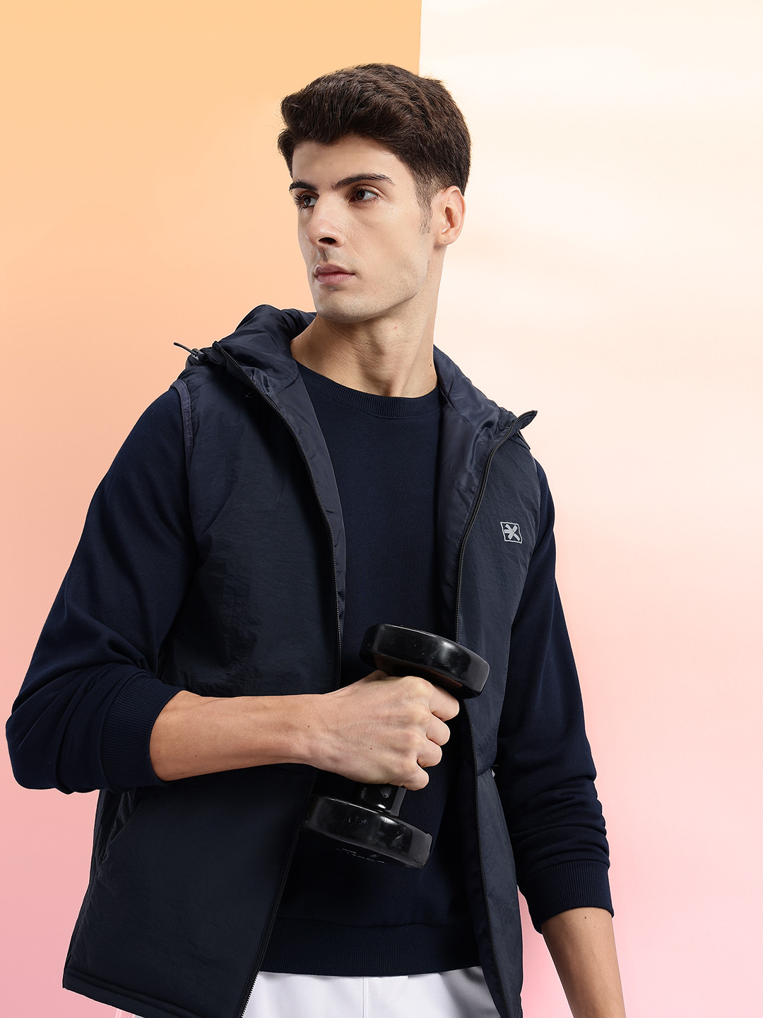 HRX by Hrithik Roshan Hooded Training Gilet