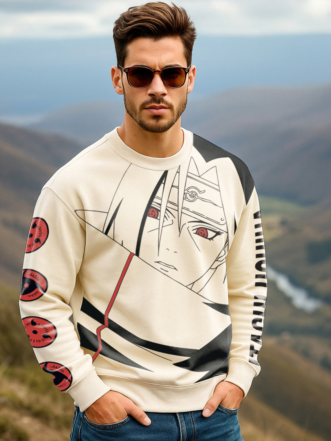 Bewakoof Heavy Duty Men Graphic Printed Pullover Oversized Sweatshirt