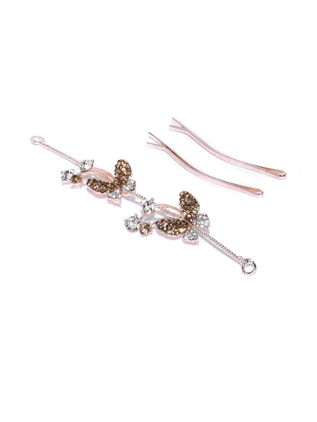 Anxvi Set Of 3 Artificial Stones Studded Tiaras