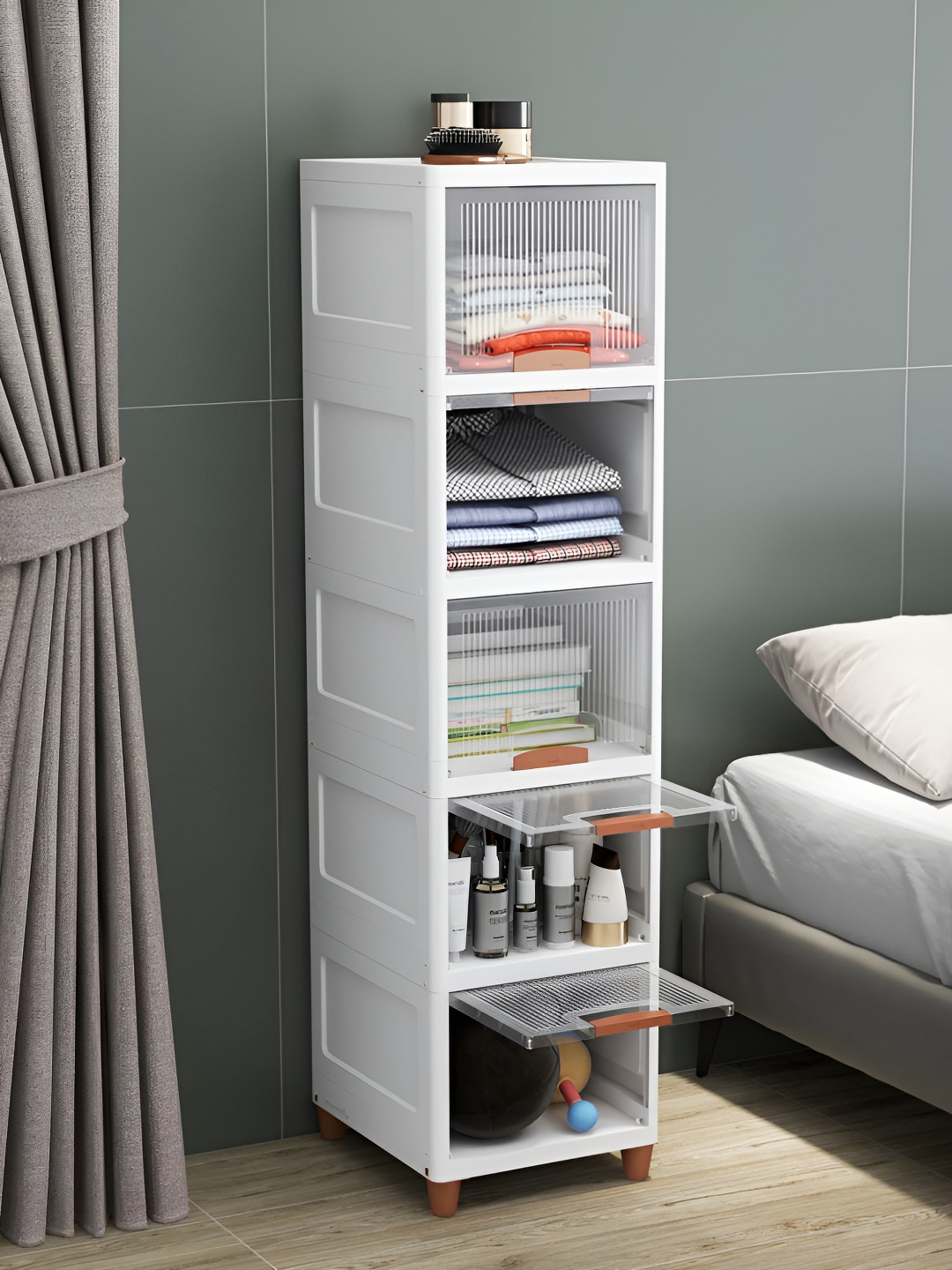 JD FRESH Transparent Crack Resistant Multi-Utility Organiser