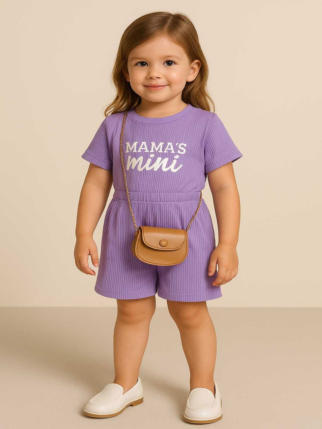 Ninas Girls Printed Short Sleeves T-shirt With Shorts