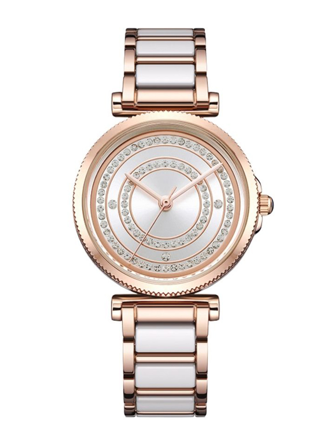 Belbi Women Round Embellished Dial Analogue Watch BL20_765040567049