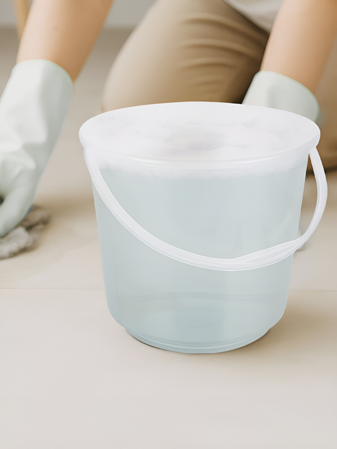 Aura Transparent Bucket Bath Accessories 5L