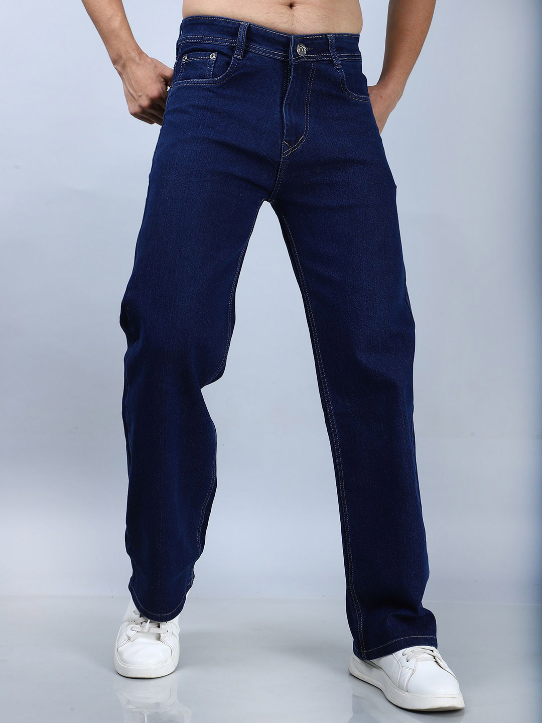 COY Men Comfort Relaxed Fit Mid-Rise Stretchable Jeans