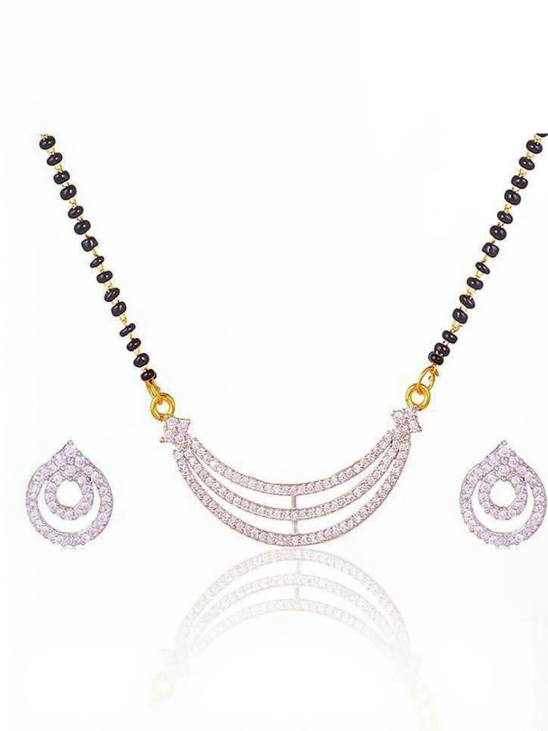 ADITYA COLLECTION Women Silver Mangalsutra Jewellery Set
