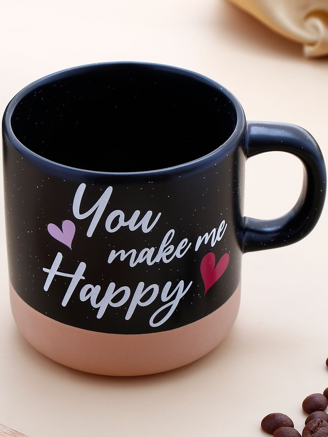 Archies Black Ceramic Mugs Set of Cups and Mugs