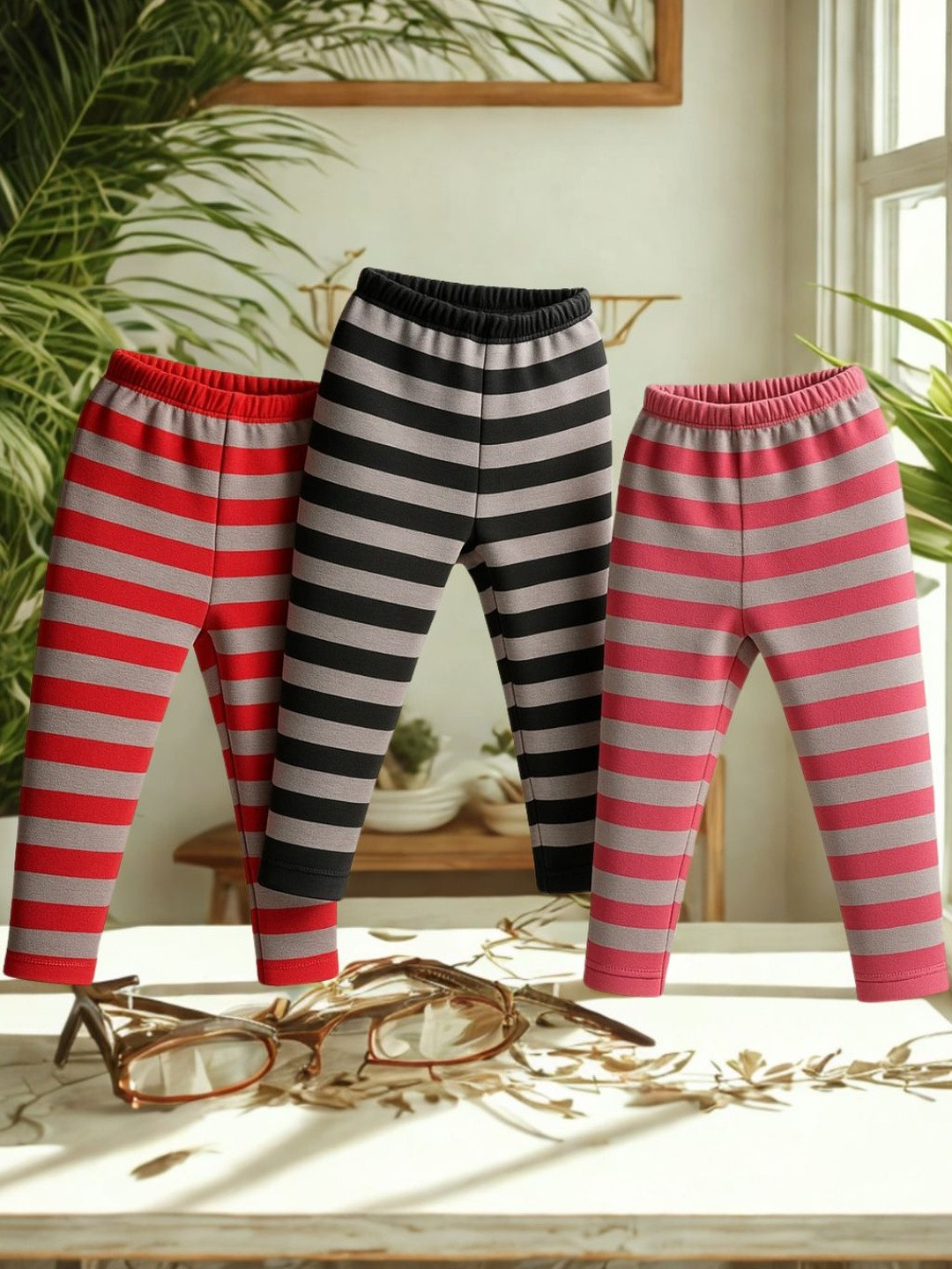 CORTICA Boys Pack Of 3 Multicolour Track Pants