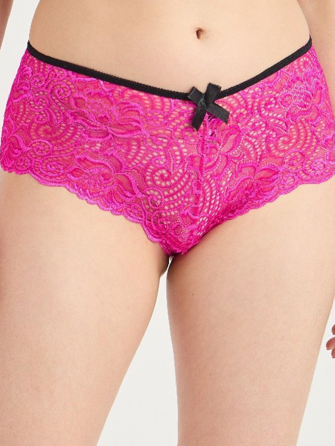 XENZA Mid Rise Boy Shorts Panty XP-PN-05135-RPI-Rose Pink