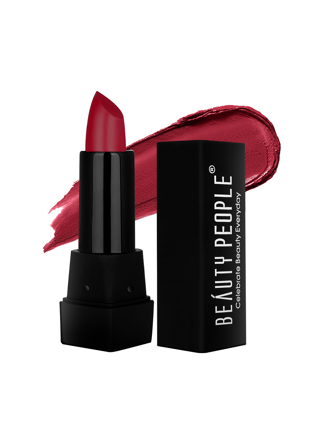 Beauty People Pure Smooth & Light Weight Long Wear Matte Lipstick- 3.8 g - Red Zepellin