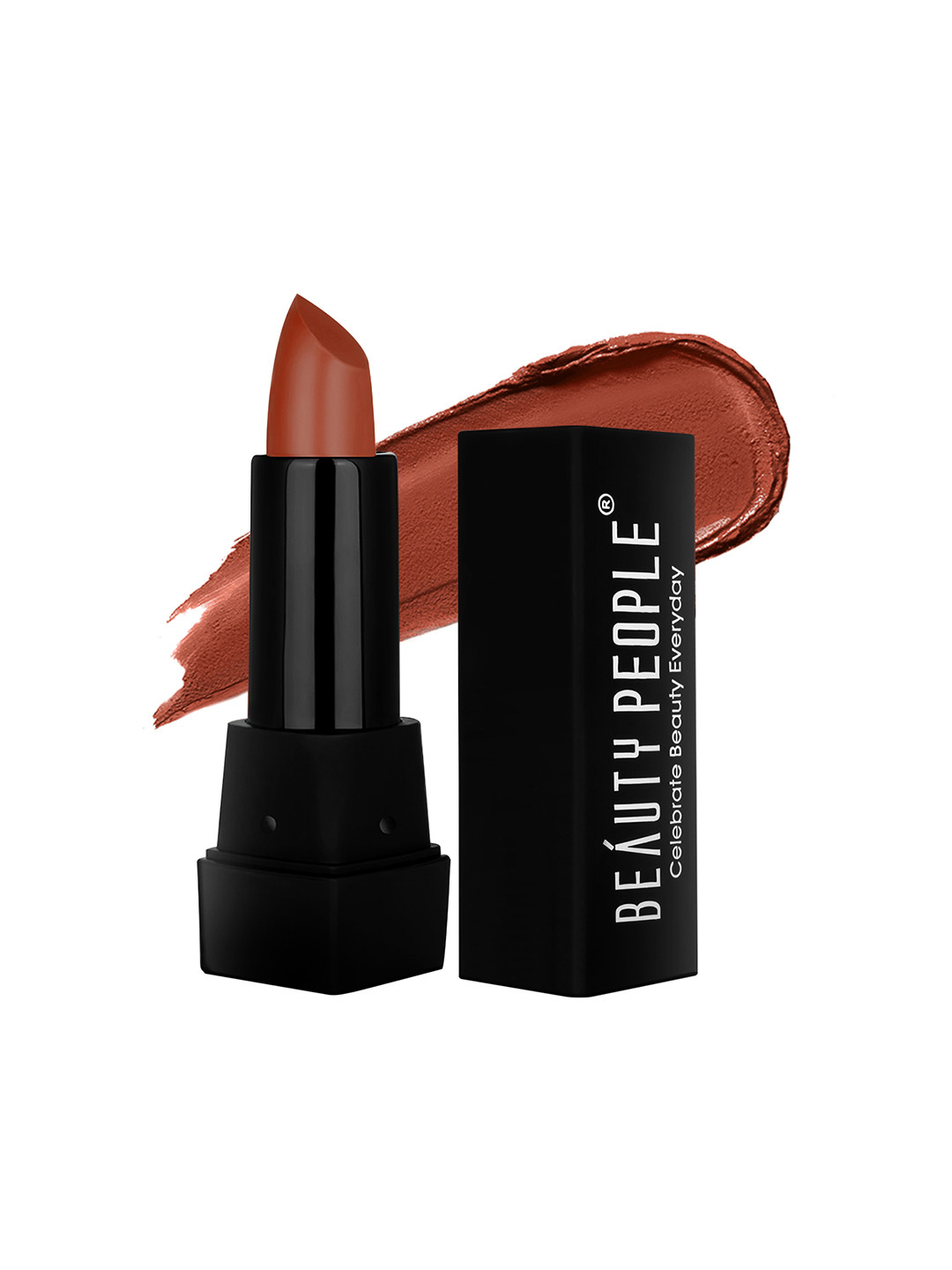 Beauty People Pure Smooth & Light Weight Long Wear Matte Lipstick- 3.8 g - Simmer Brown