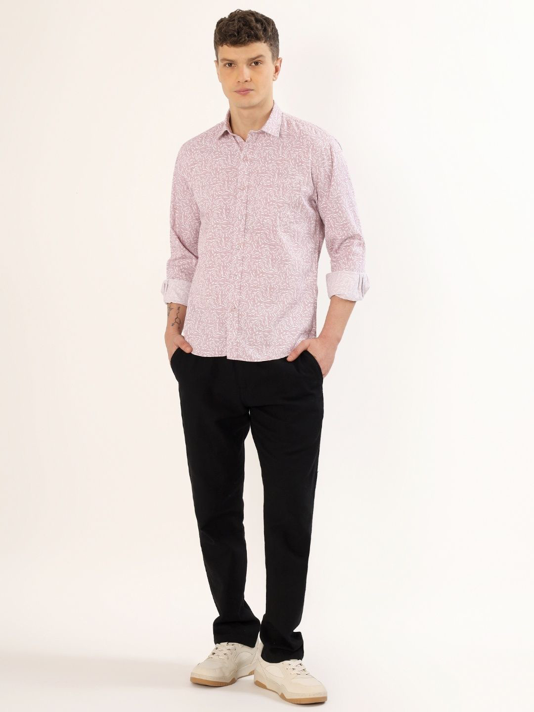 Pavilion Jeans Abstract Printed Cotton Casual Shirt