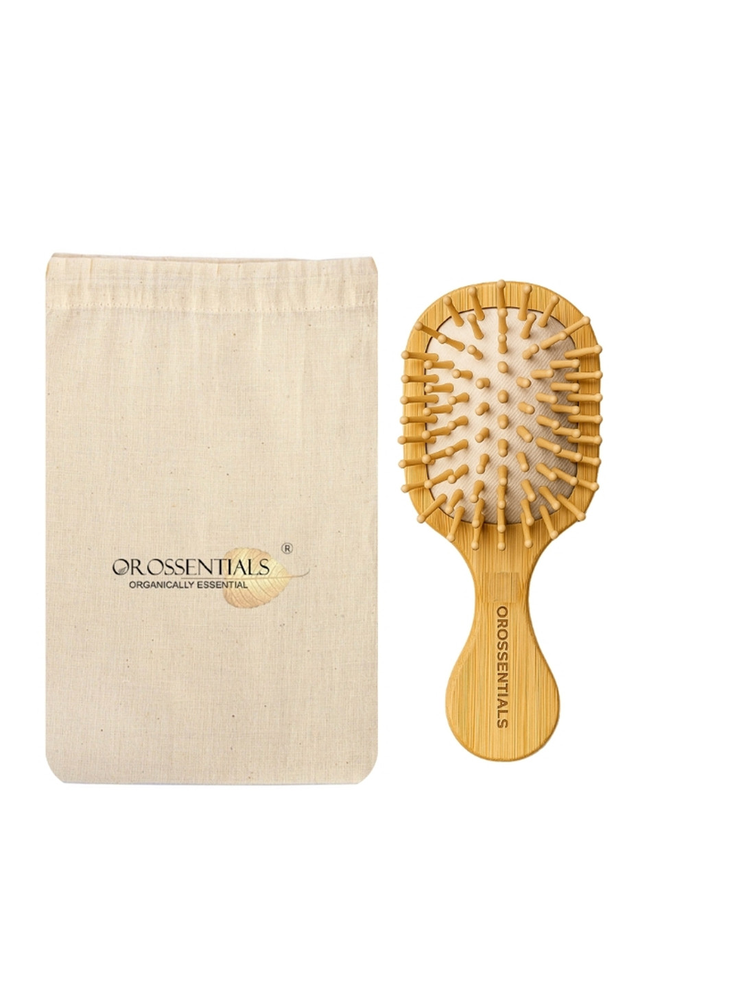 OROSSENTIALS Wooden Hair Paddle - Brown