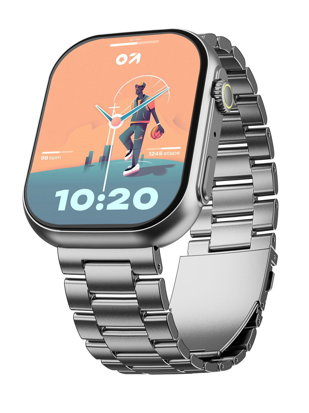 GOBOULT Drift Max 2.01''HD Screen,BT Calling, Working Crown, IP68 Smartwatch