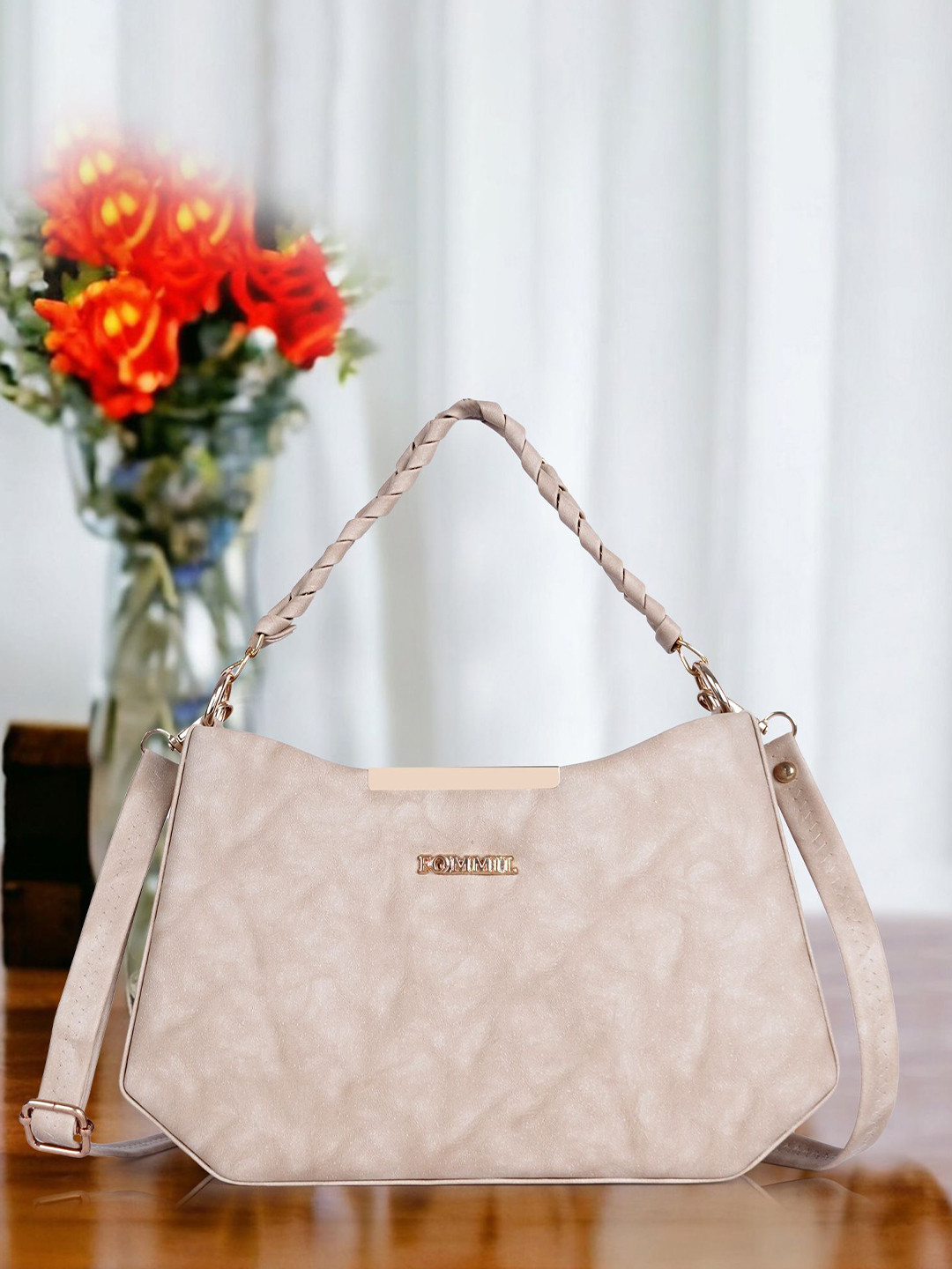 FOMMIL Self Design Detachable Strap Crossbody Sling Bag