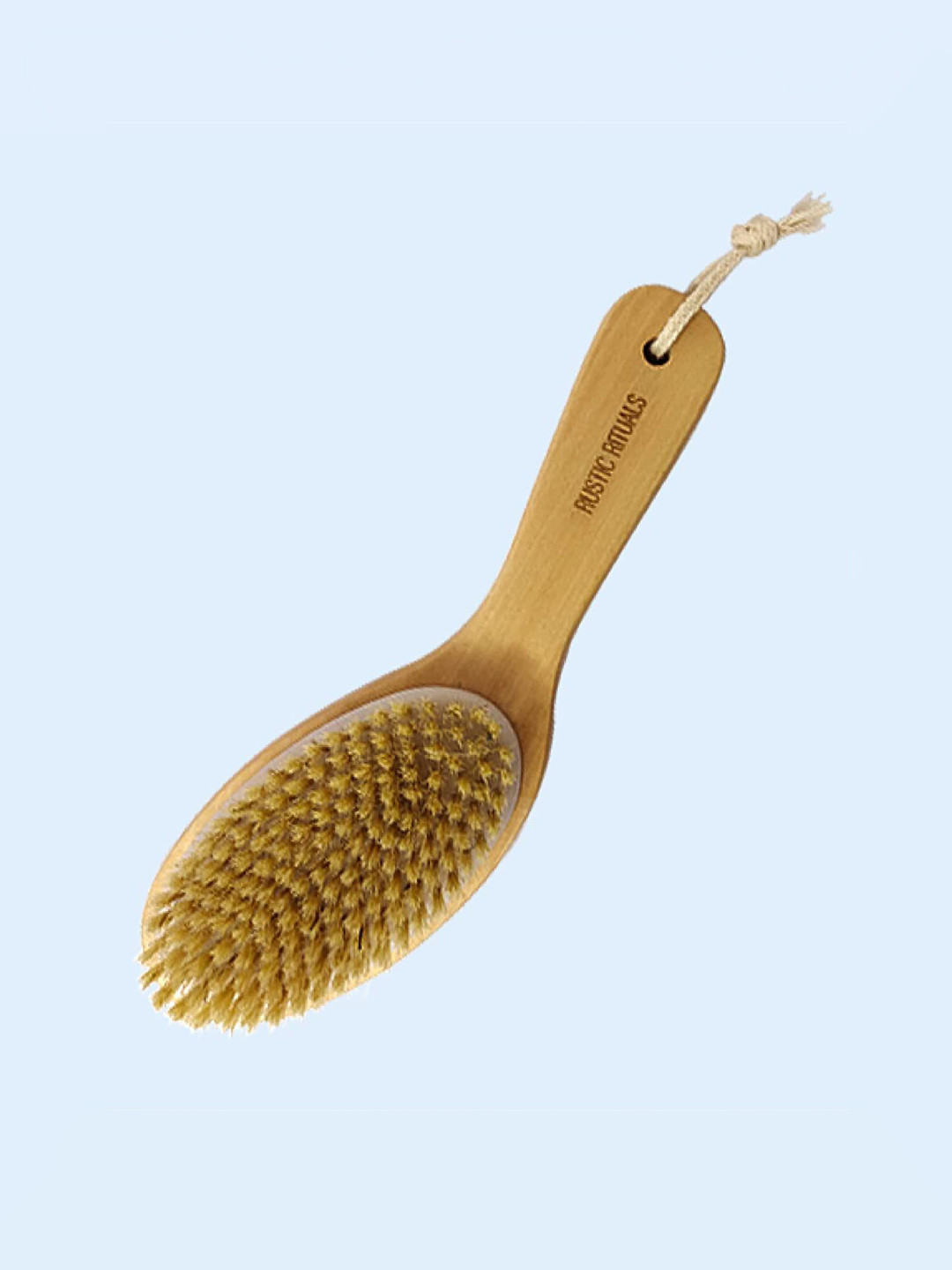 Rustic Rituals Wooden Bath Brush With Contoured Handle