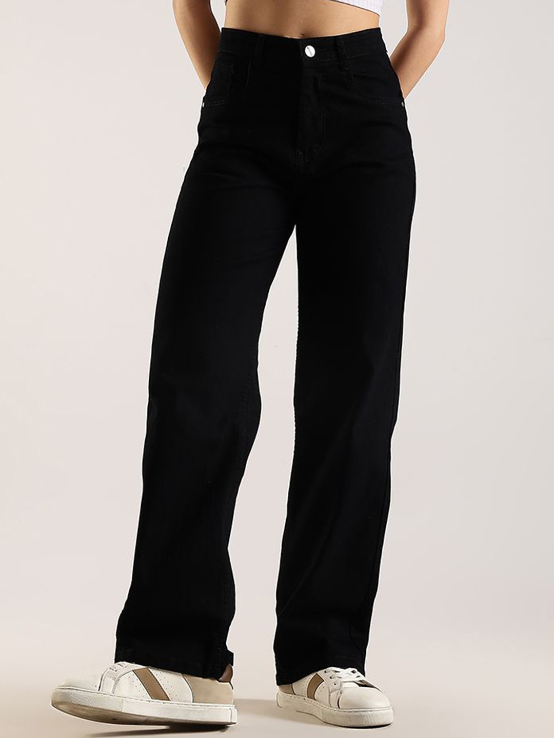 zayla Women Jean Wide Leg High-Rise Stretchable Jeans