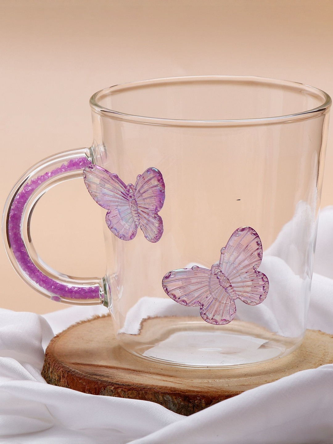 Archies Transparent Glass Mugs Set of Cups and Mugs