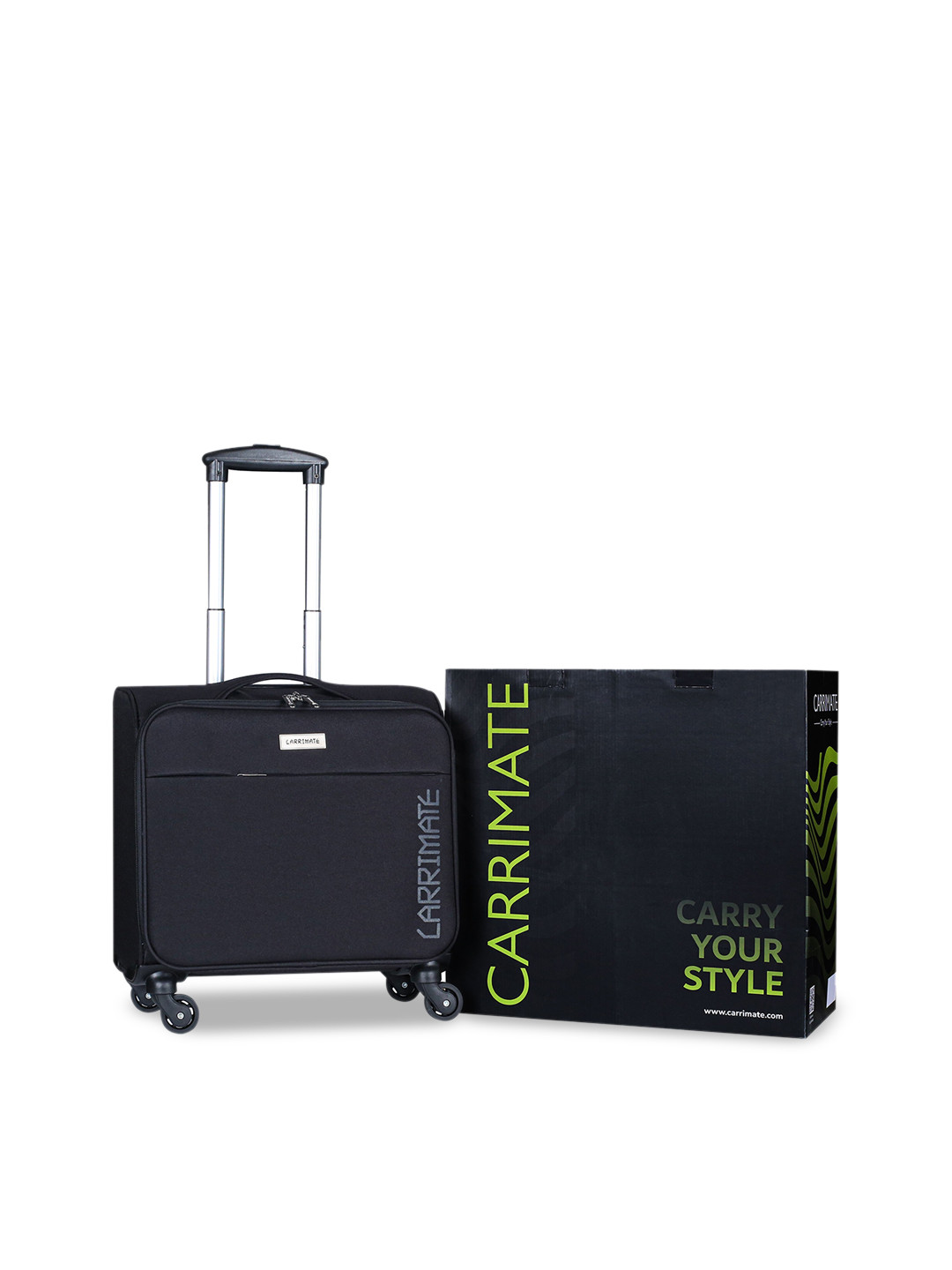 CARRIMATE Printed Soft-Sided Cabin Trolley Bag