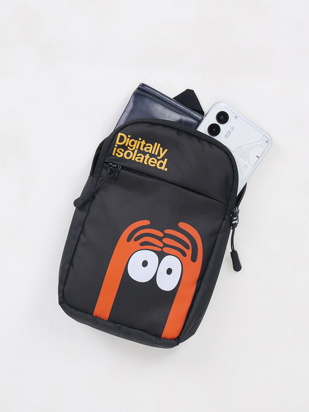 Bewakoof Unisex Digitally Isolated Printed Structured Sling Bag