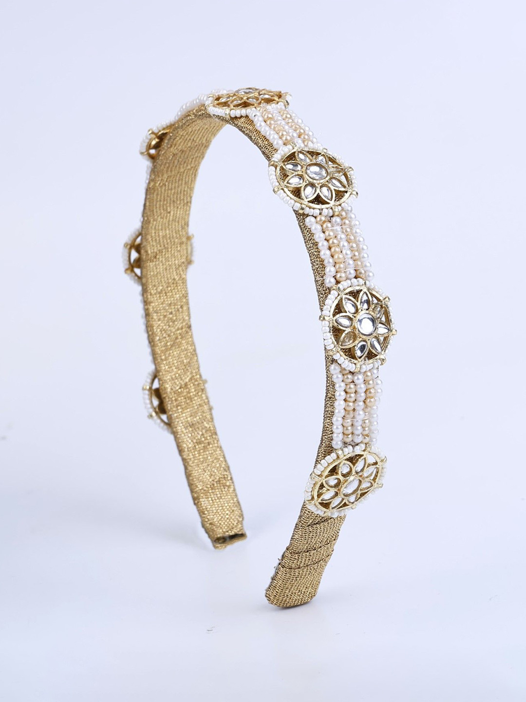 Choko Girls Pearls And Crystals Beaded Hairband
